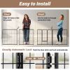 Dog Playpen Indoor Outdoor, 8 Panels Fence with Anti-Rust Coating, Metal Heavy Portable Foldable Dog Pen for Large, Medium Small Dogs RV Ya